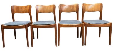 NIELS KOEFOED - HORNSLET - OLE MODEL - SET OF FOUR DINING CHAIRS