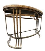 CONTEMPORARY HOLLYWOOD REVIVAL METAL CONSOLE TABLE