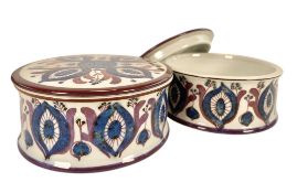 BERTE JESSEN FOR ROYAL COPENHAGEN - FAJANCE - PAIR OF 1960S DANISH TENERA POTS