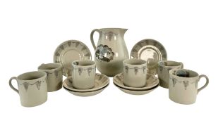 1930S ERIC RAVILIOUS FOR WEDGWOOD - TRAVEL SERIES - PART COFFEE SET