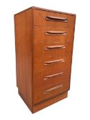 WILKINS FOR G PLAN - FRESCO RANGE - TEAK PEDESTAL CHEST OF DRAWERS