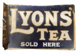 LYONS TEA - 20TH CENTURY PORCELAIN ENAMEL ADVERTISING SIGN