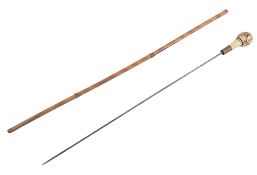 CHINESE WALKING STICK WITH CONCEALED BLADE