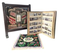 FIRST WORLD WAR MECHANICAL TRANSPORT EMBROIDERY PANEL & PHOTO ALBUM