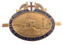 WWI FIRST WORLD WAR HARTLEPOOLS HOSPITAL BOMBARDMENT MEDAL