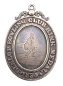 DUNLOP BOWLING CLUB RINK WINNING SKIPS MEDAL - 1894 TO 1928