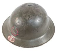 WWII SECOND WORLD WAR NATIONAL FIRE SERVICE HELMET - WORCESTER