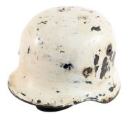 WWII SECOND WORLD WAR GERMAN M-35 WINTER CAMOUFLAGE HELMET