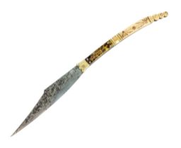 EARLY 20TH CENTURY SPANISH NAVAJA FIGHTING KNIFE
