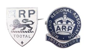 WWII SECOND WORLD WAR AIR RAID PRECAUTIONS BADGES