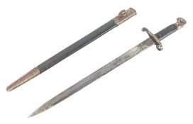 19TH CENTURY BRITISH MARTINI HENRY RIFLE MKIII BAYONET - NEPAL CACHE