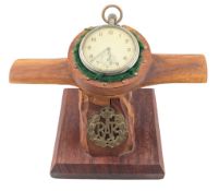 WWII SECOND WORLD WAR AIR MINISTRY POCKET WATCH & DISPLAY STAND