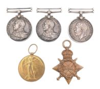 WWI FIRST WORLD WAR MEDAL GROUP - ROYAL NAVY VOLUNTEER RESERVE