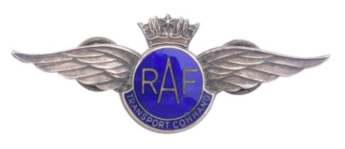 WWII SECOND WORLD WAR RAF TRANSPORT COMMAND WING BADGE