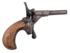 19TH CENTURY GERMAN BLANK FIRING MUFF PISTOL