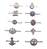 COLLECTION OF WWII SECOND WORLD WAR SWEETHEART BROOCHES