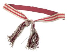 BELIEVED 19TH CENTURY BRITISH CANADIAN MILITIA OFFICERS SASH