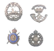 COLLECTION OF HALLMARKED SILVER SWEETHEART BROOCHES