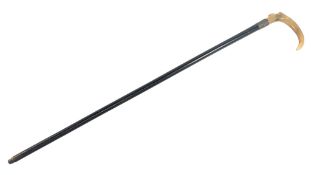HALLMARKED SILVER WALKING STICK CANE
