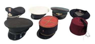COLLECTION OF ASSORTED MILITARY UNIFORM HATS