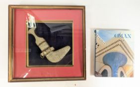 FRAMED MIDDLE EASTERN JAMBIYA DAGGER