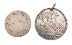 HISTORY - SHIPWRECK AND WWI HISTORY - TWO MEDALS