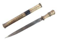 19TH CENTURY BHUTANESE DOZUM KNIFE DAGGER