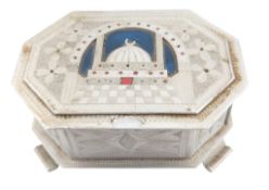 WWII SECOND WORLD WAR PRISONER OR WAR ALUMINIUM JEWELLERY BOX