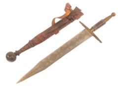 LARGE NORTH AFRICAN CEREMONIAL SWORD