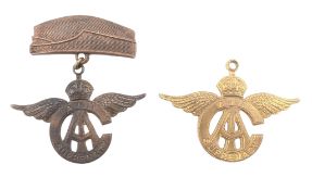 WWI FIRST WORLD WAR - RARE IMPERIAL AIR CONVENTION BADGES