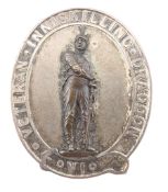 BOER WAR INTEREST - SILVER 6TH INNISKILLING DRAGOONS VETERAN'S BADGE