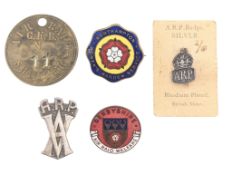 WWII SECOND WORLD WAR - AIR RAID PRECAUTIONS - COLLECTION OF BADGES