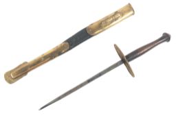 19TH CENTURY ITALIAN STILETTO DAGGER