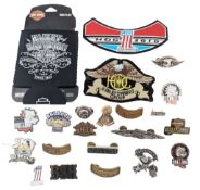 MOTORCYCLE INTEREST - HARLEY DAVIDSON & BULLDOG BASH FESTIVAL BADGES