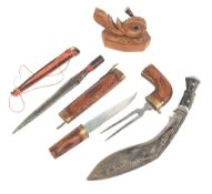 COLLECTION OF ASSORTED ETHNIC DAGGERS