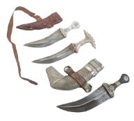 COLLECTION OF MIDDLE EASTERN YEMENI JAMBIYA DAGGERS