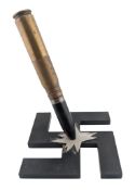 WWII SECOND WORLD WAR ANTI-NAZI DESKTOP CIGARETTE LIGHTER
