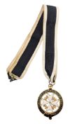 GREAT PRIORY ST JOHN OF JERUSALEM PALESTINE RHODES & MALTA NECK BADGE