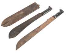 WWII SECOND WORLD WAR BRITISH ARMY MARTINDALE MACHETE KNIVES