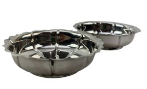 PAIR OF EARLY 20TH CENTURY GEORGE V SILVER HALLMARKED BON BON DISHES