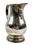 EARLY 20TH CENTURY GEORGE V HALLMARKED SILVER WATER JUG