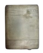 20TH CENTURY GEORGE VI HALLMARKED SILVER CIGARETTE CASE