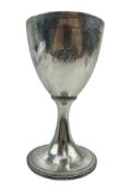 18TH CENTURY GEORGE III HALLMARKED SILVER GOBLET