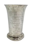 EARLY 19TH CENTURY EDWARD VII HALLMARKED SILVER TROPHY VASE