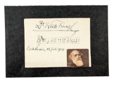 COMPOSERS - WILHELM KIENZL (D.1941) - AUTOGRAPH & MUSICAL NOTATION