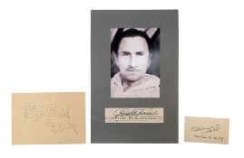 COMPOSERS - COLLECTION OF AUTOGRAPHS