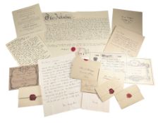 POLDARK (BBC DRAMA SERIES) - PRODUCTION USED PROPS - LETTERS AND MONEY ETC