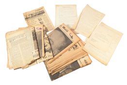 SIR WINSTON CHURCHILL - ORIGINAL FUNERAL EPHEMERA, PRESS DETAILS ETC