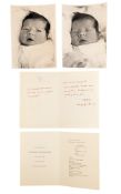 WORLD HISTORY - PRINCESS CHRISTINA OF NETHERLANDS & JORGE GUILLERMO CARD