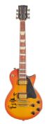 MUSIC - GARY MOORE - AUTOGRAPHED MINIATURE LES PAUL STYLE GUITAR